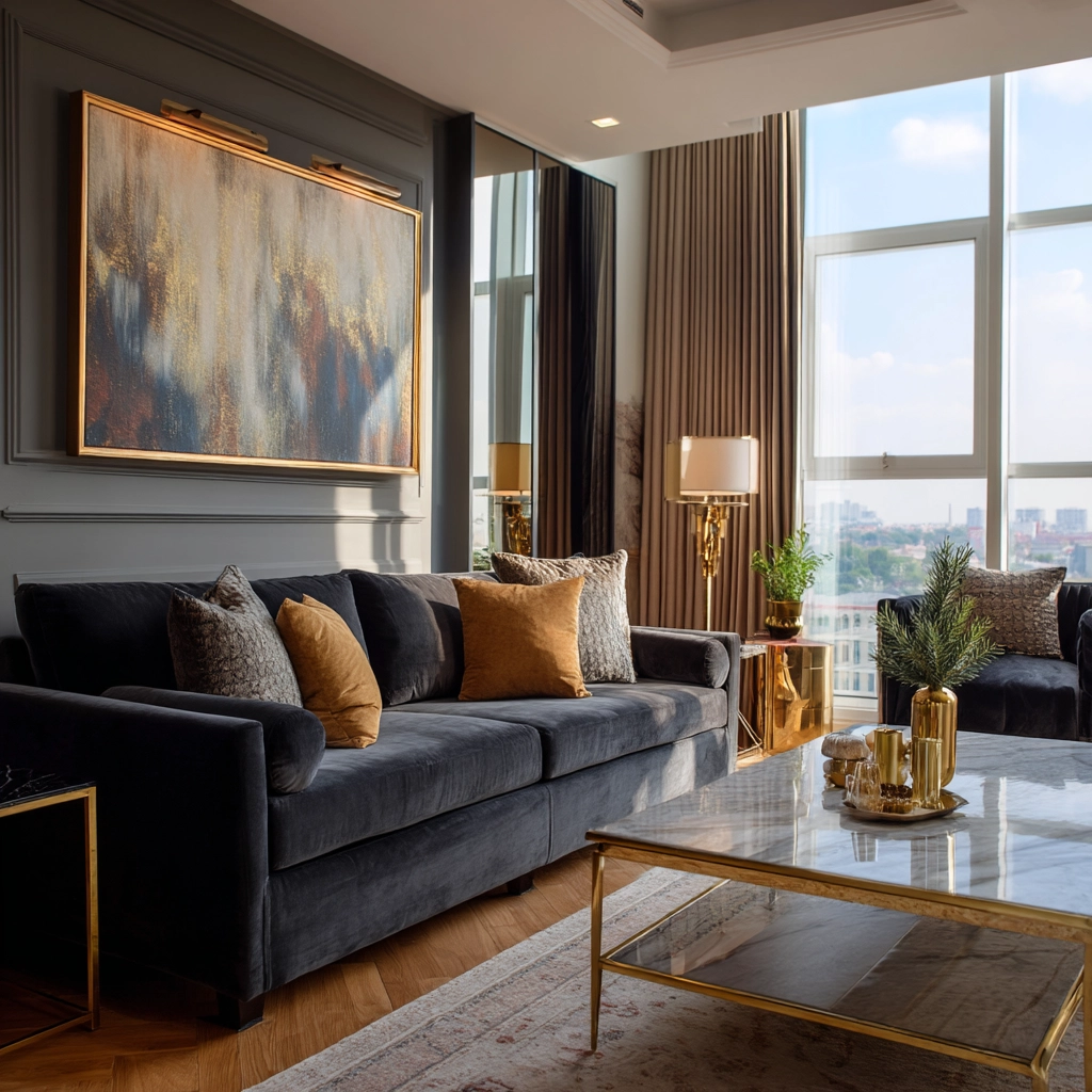 dark gray couch living room 23