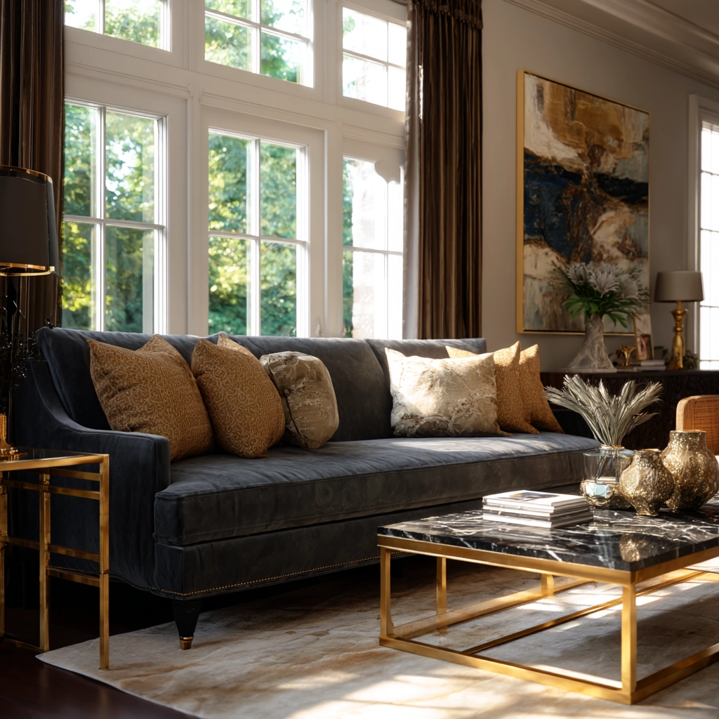 dark gray couch living room 24