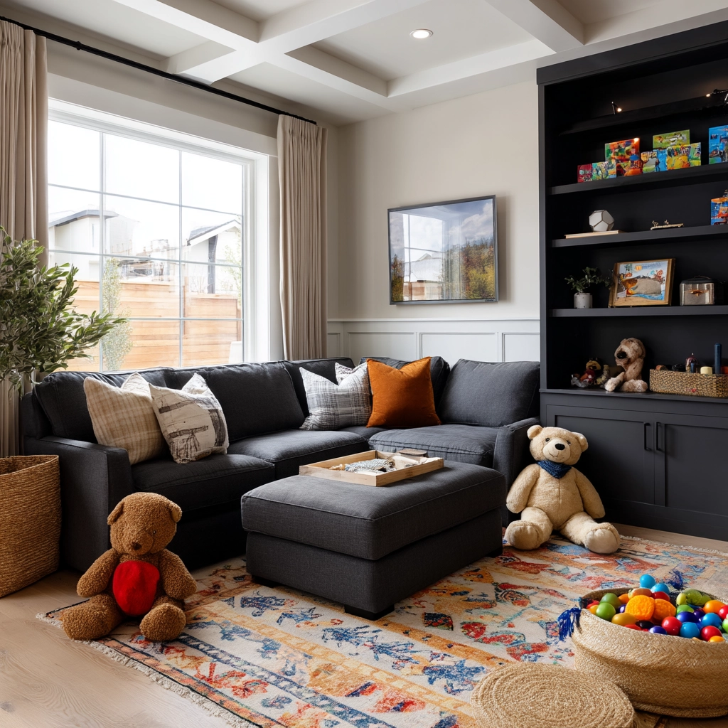 dark gray couch living room 26
