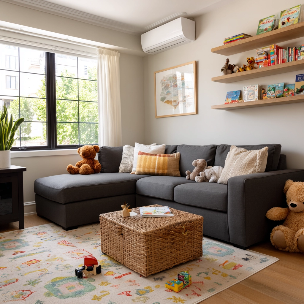 dark gray couch living room 28