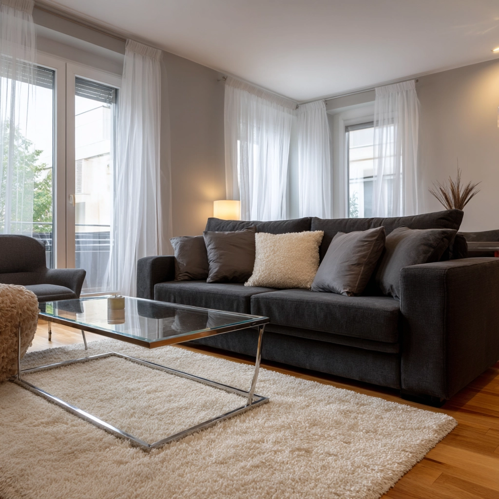 dark gray couch living room 3