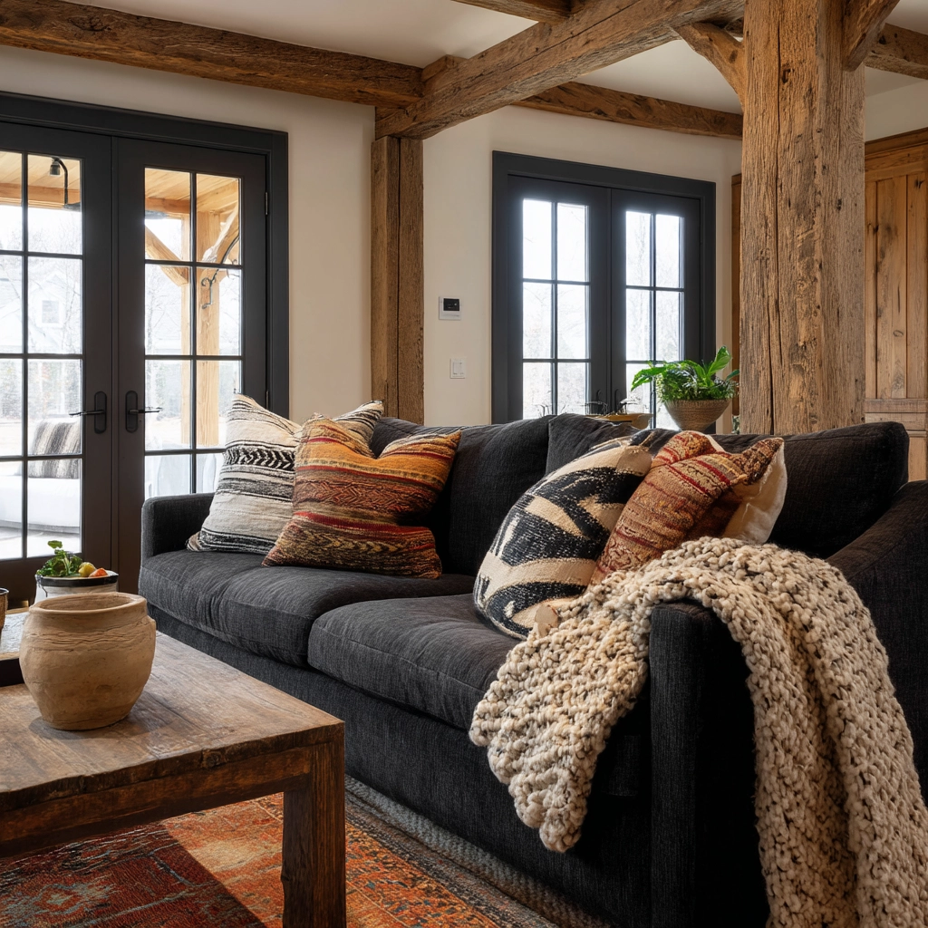 dark gray couch living room 5