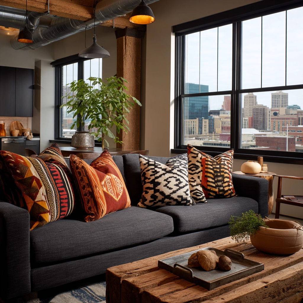 dark gray couch living room 55