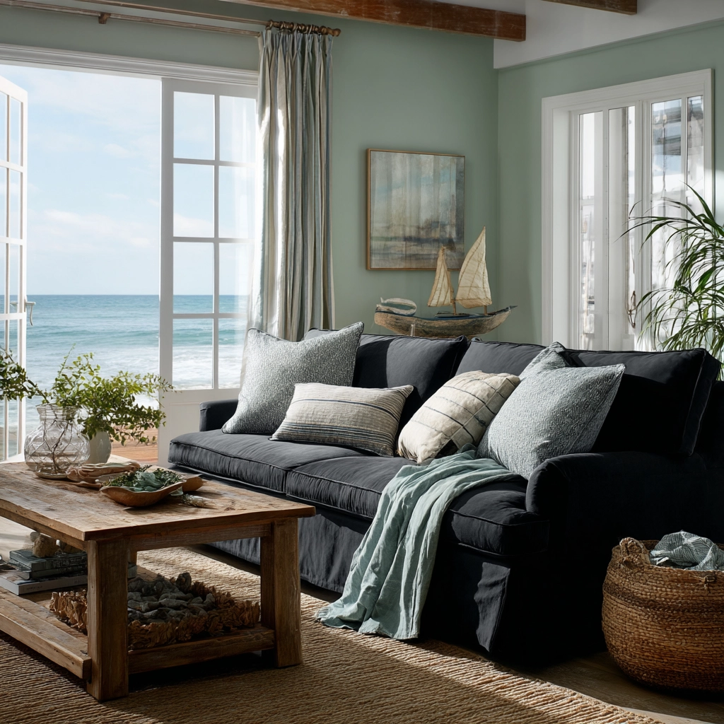 dark gray couch living room 57