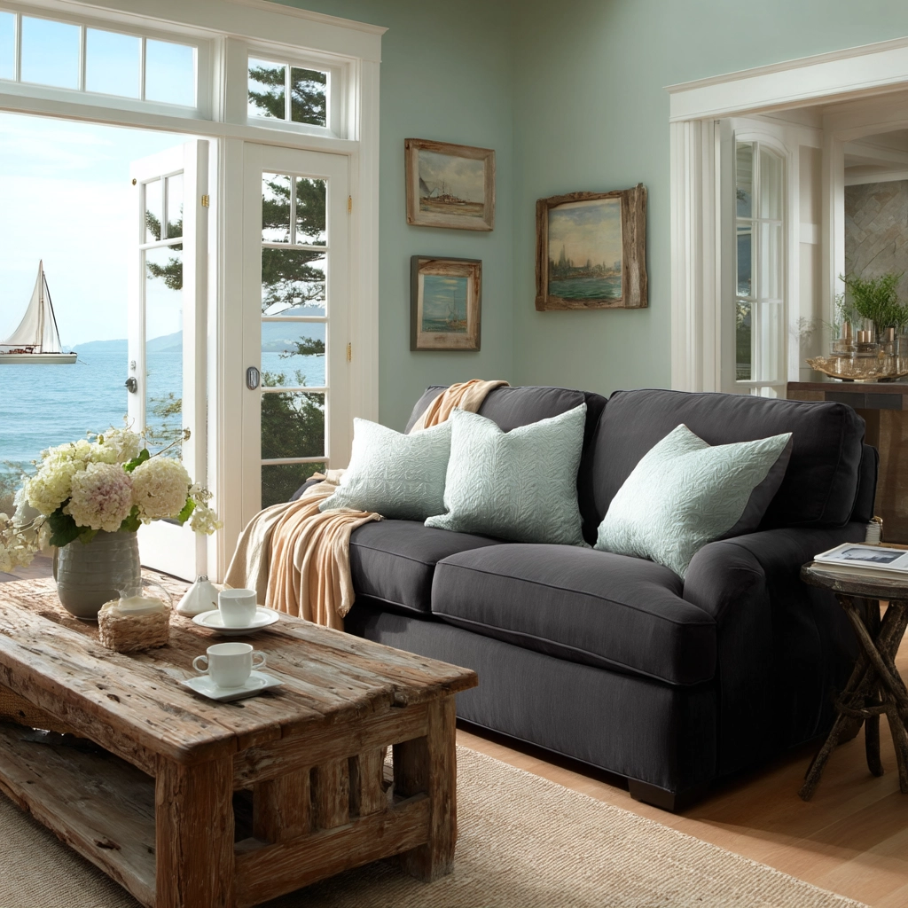 dark gray couch living room 58