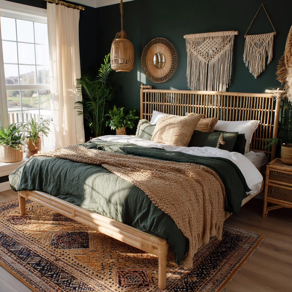 dark green bedroom 10