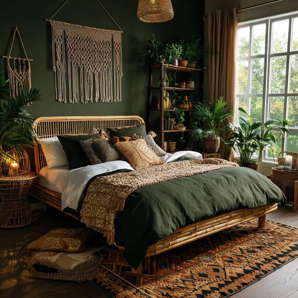 dark green bedroom 11