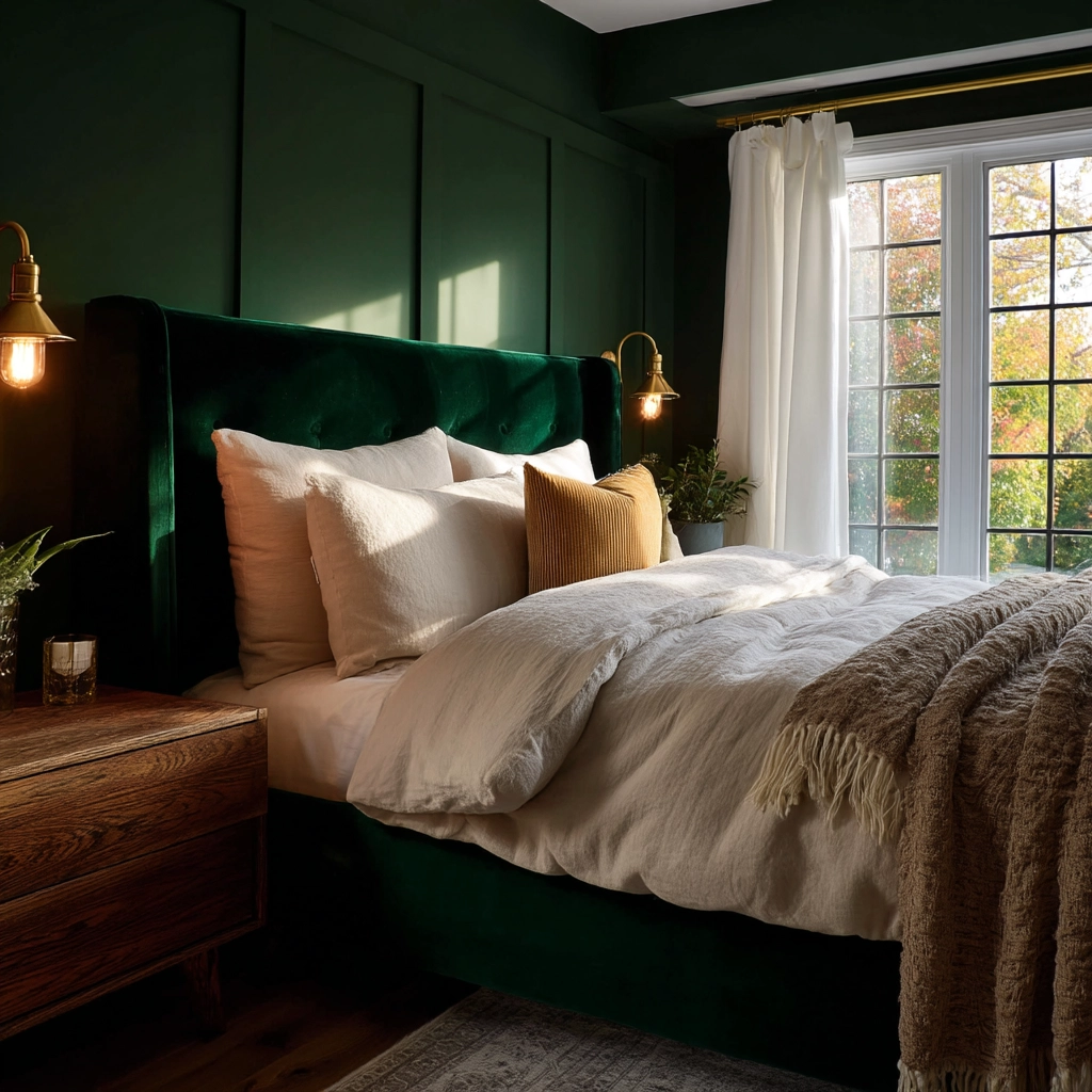 dark green bedroom 2