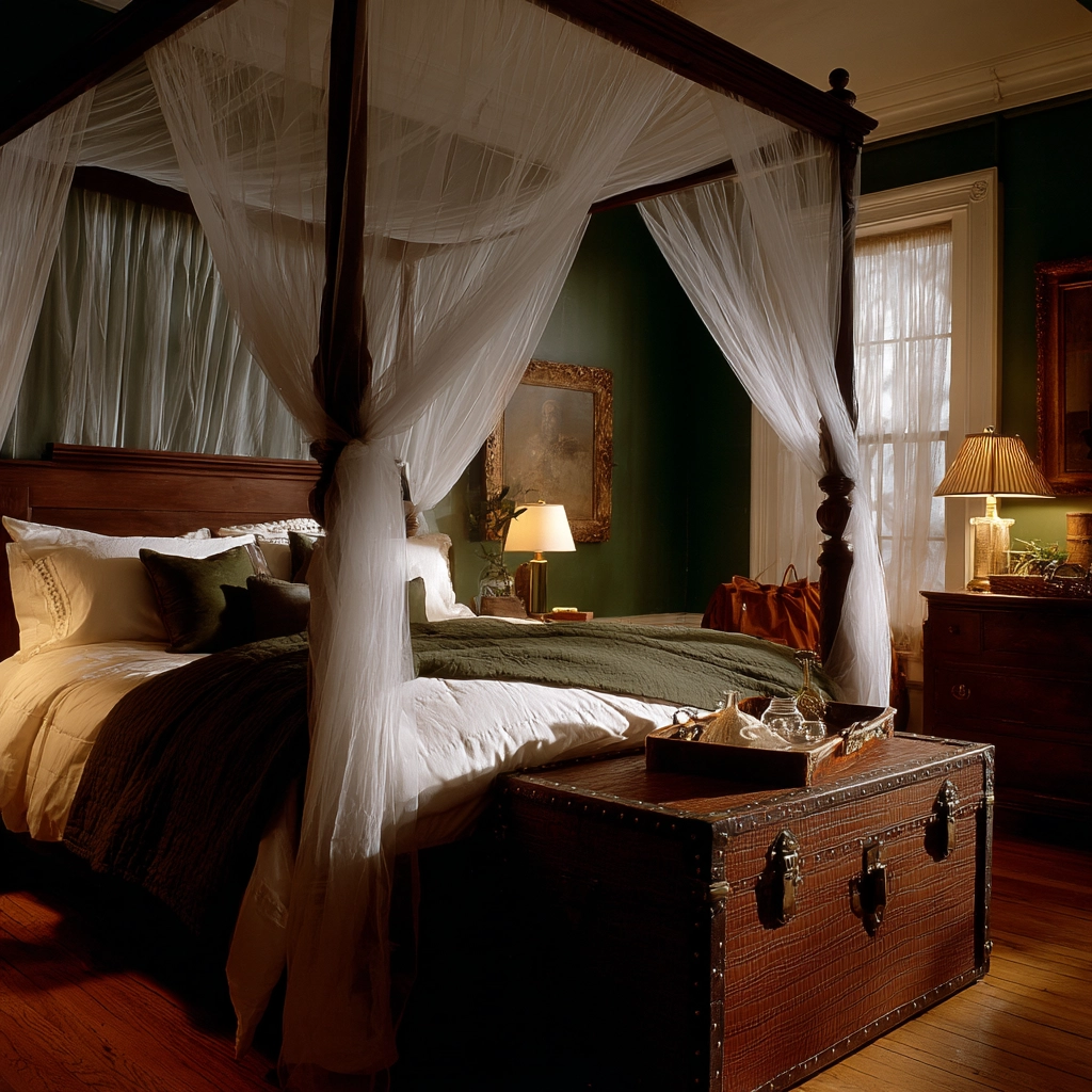 dark green bedroom 38