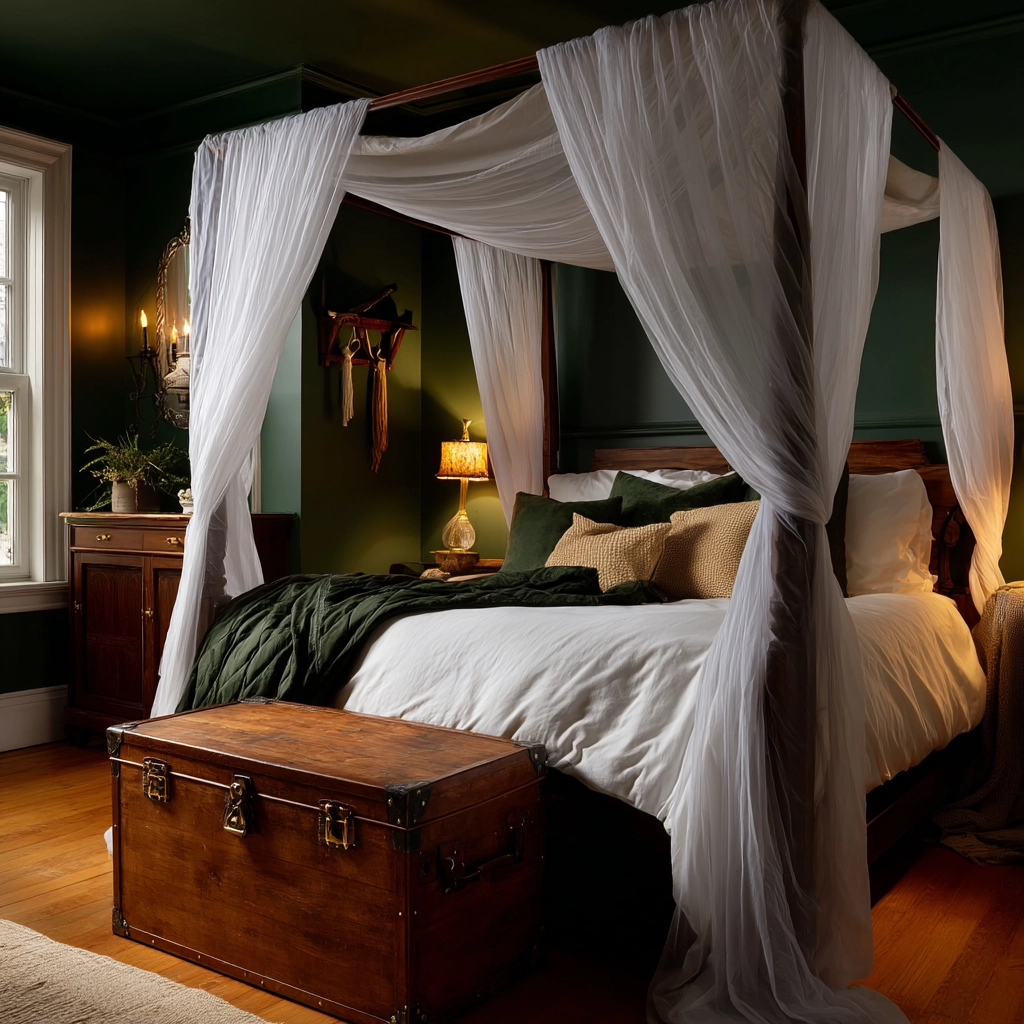 dark green bedroom 39