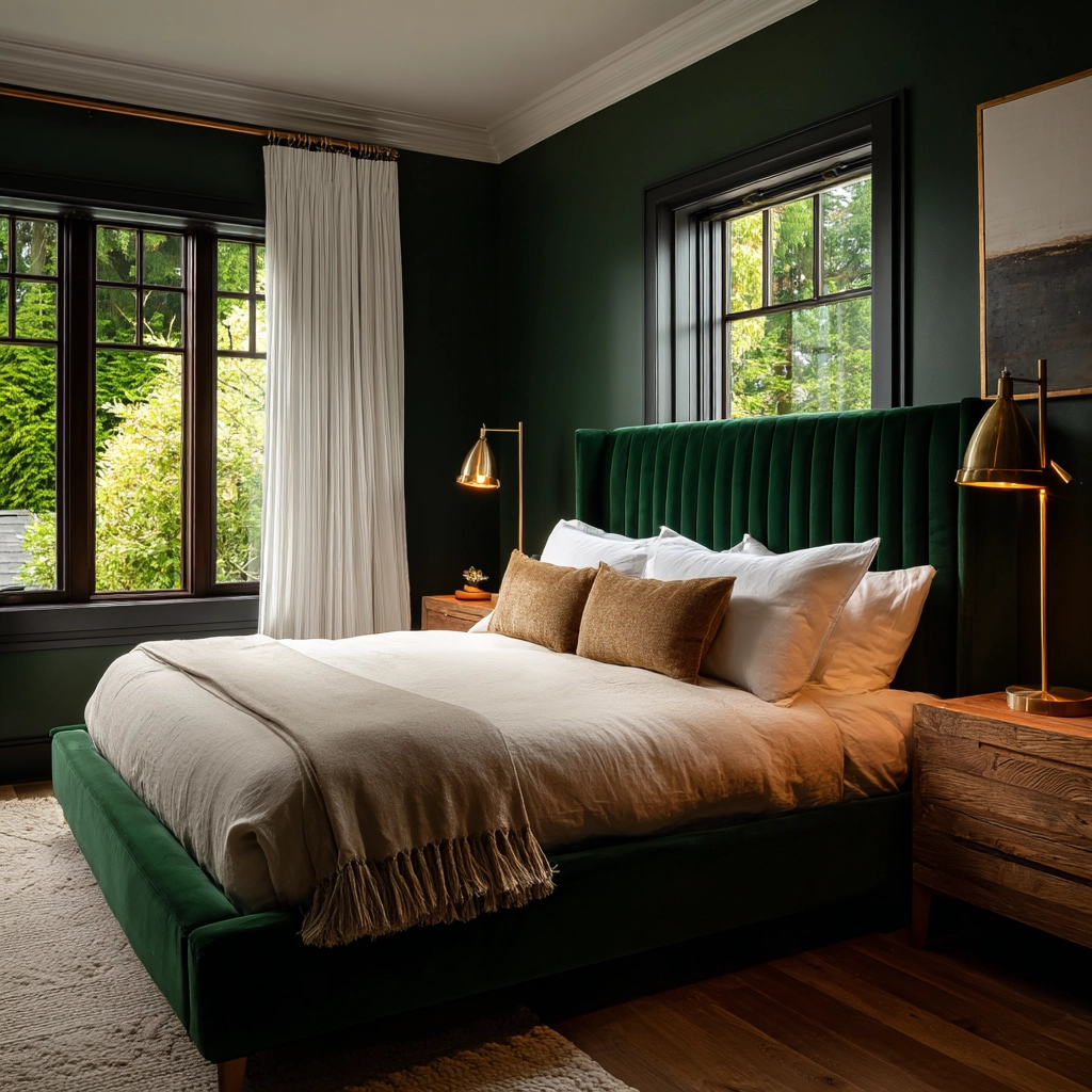 dark green bedroom 4