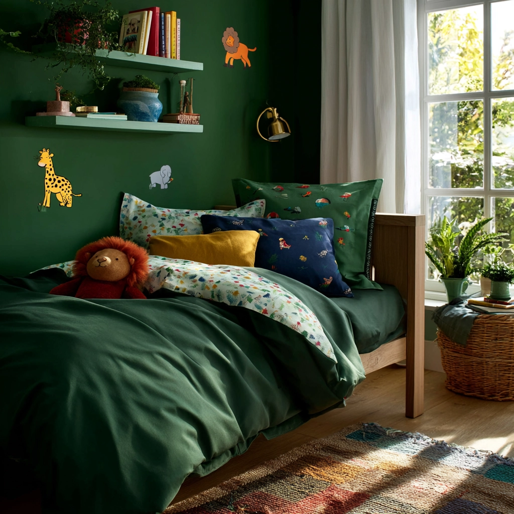 dark green bedroom 47
