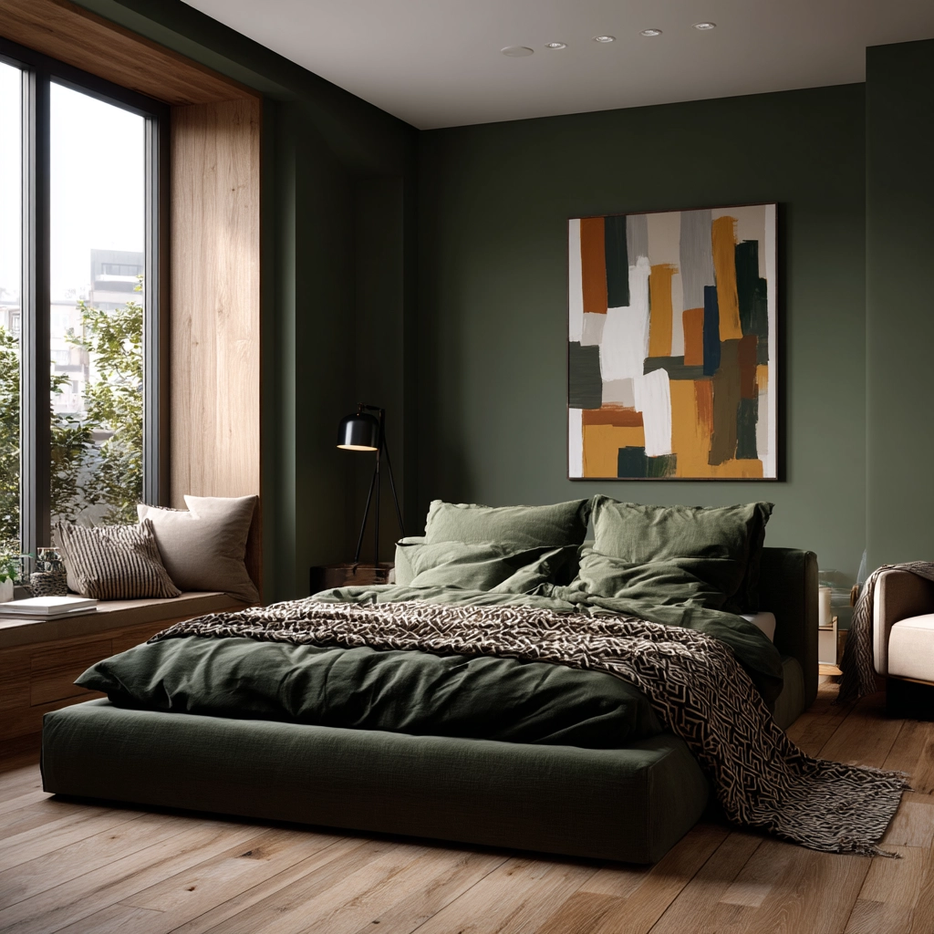 dark green bedroom 5