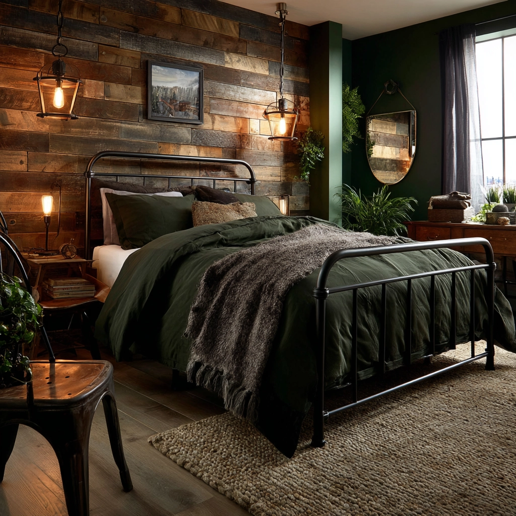 dark green bedroom 53