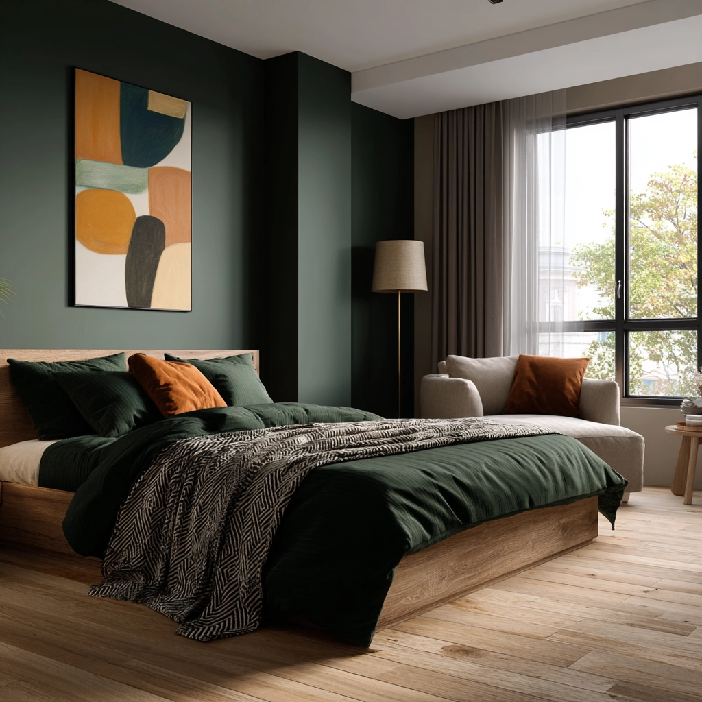 dark green bedroom 6