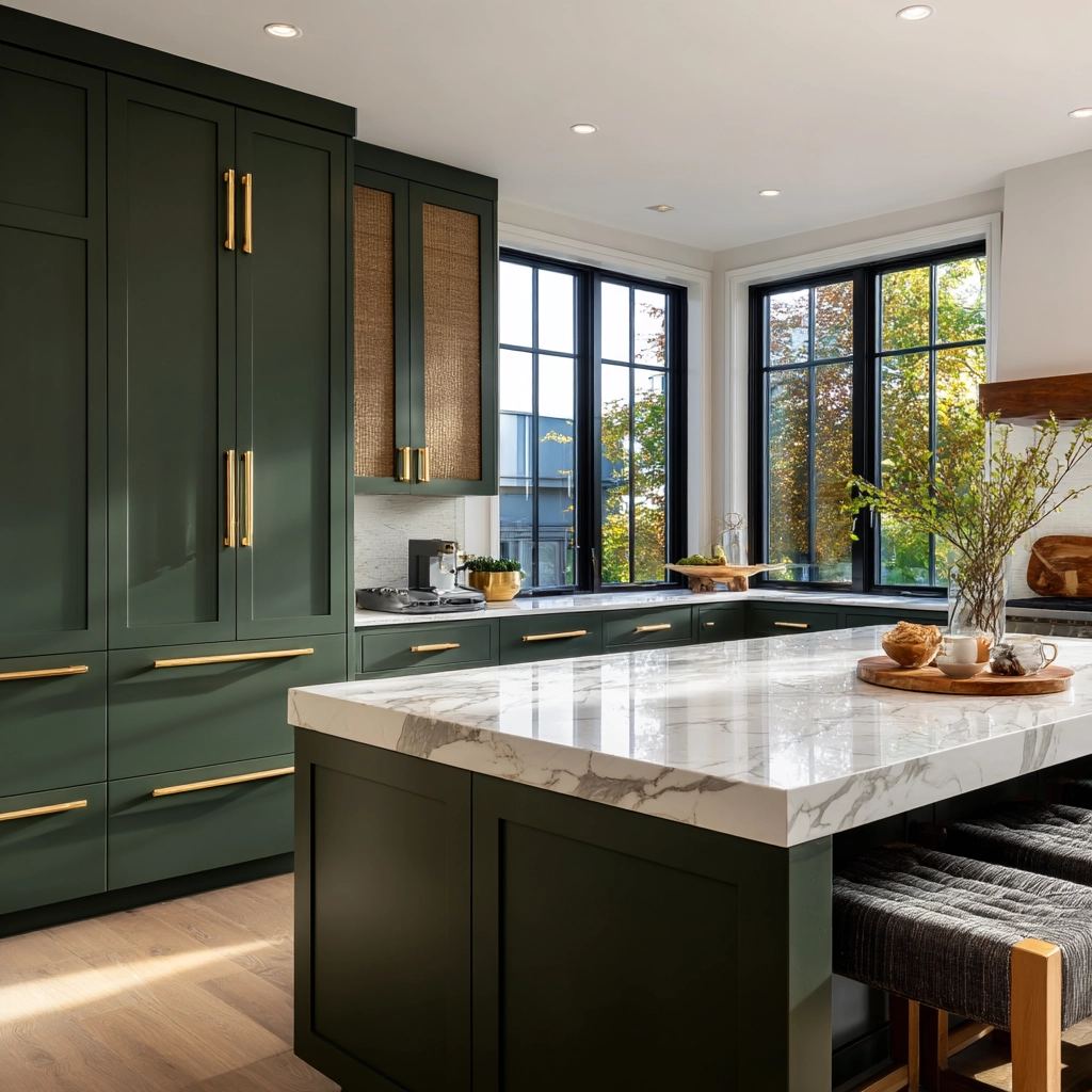 dark green kitchen cabinets 3