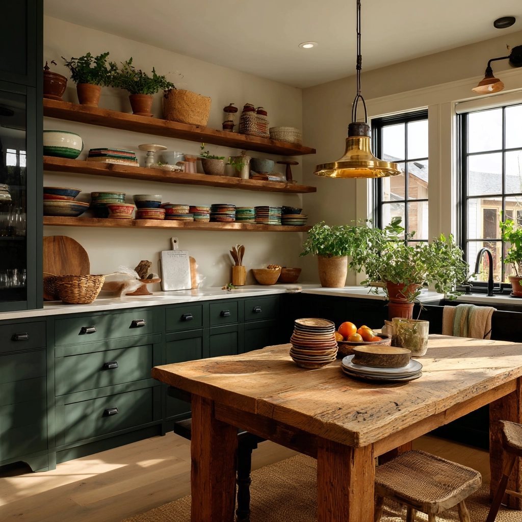 dark green kitchen cabinets 5