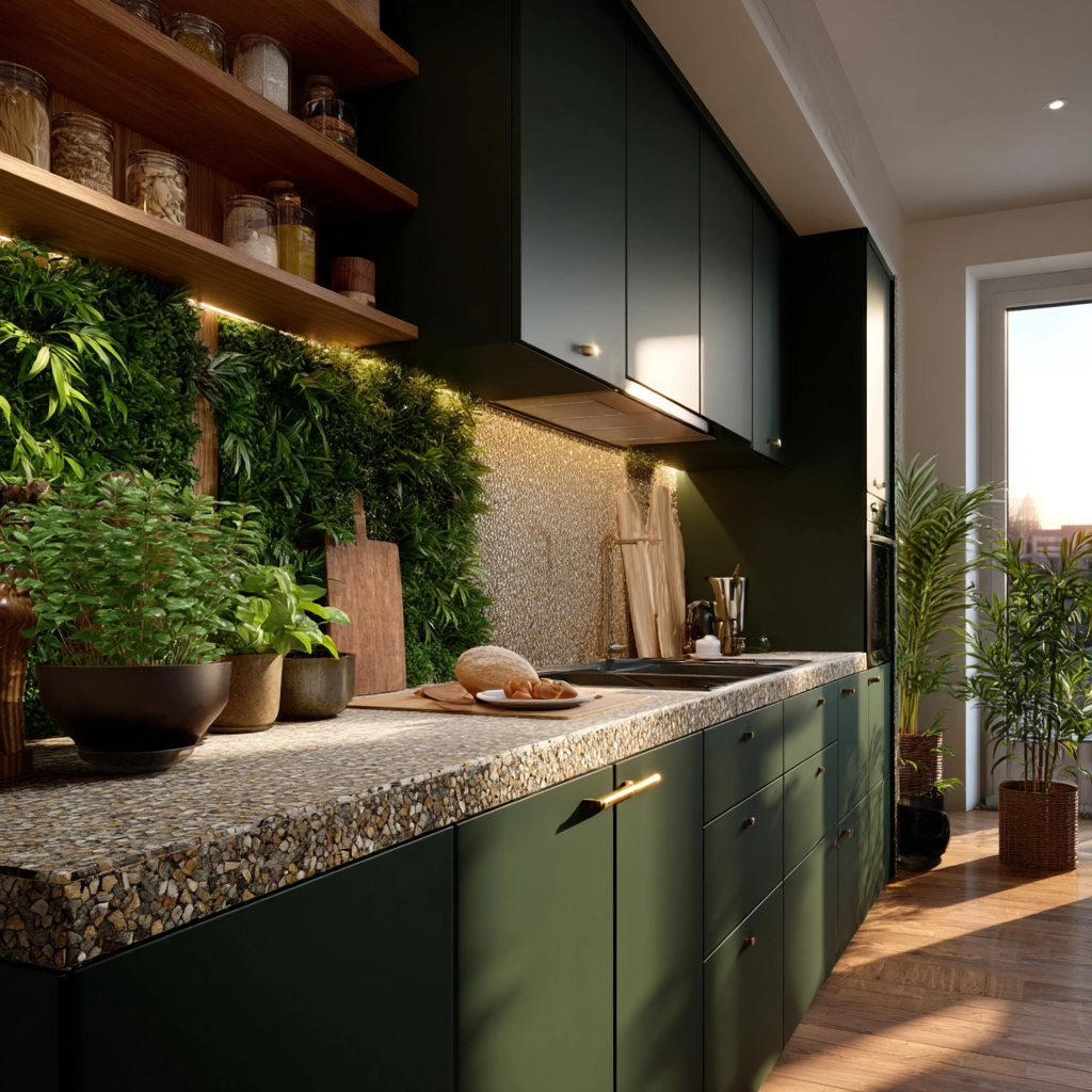 dark green kitchen cabinets 50