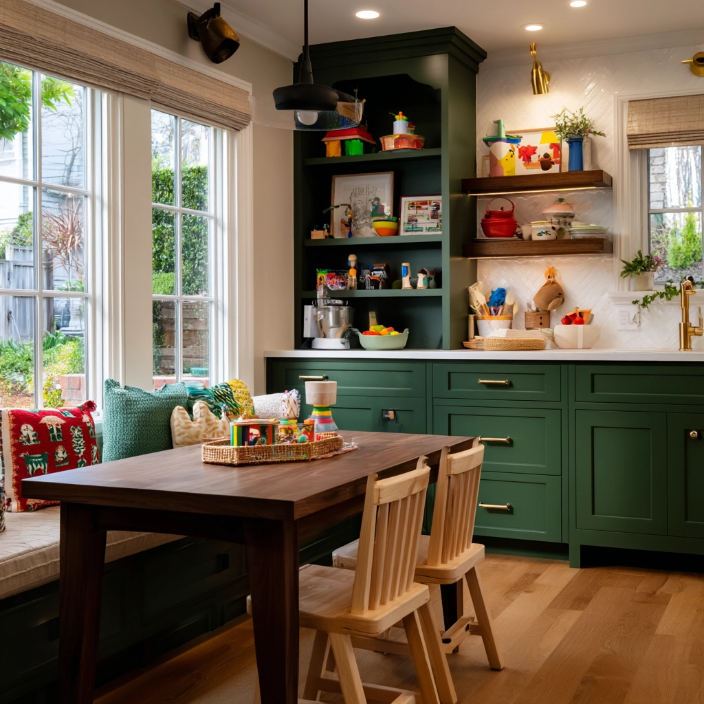 dark green kitchen cabinets 60