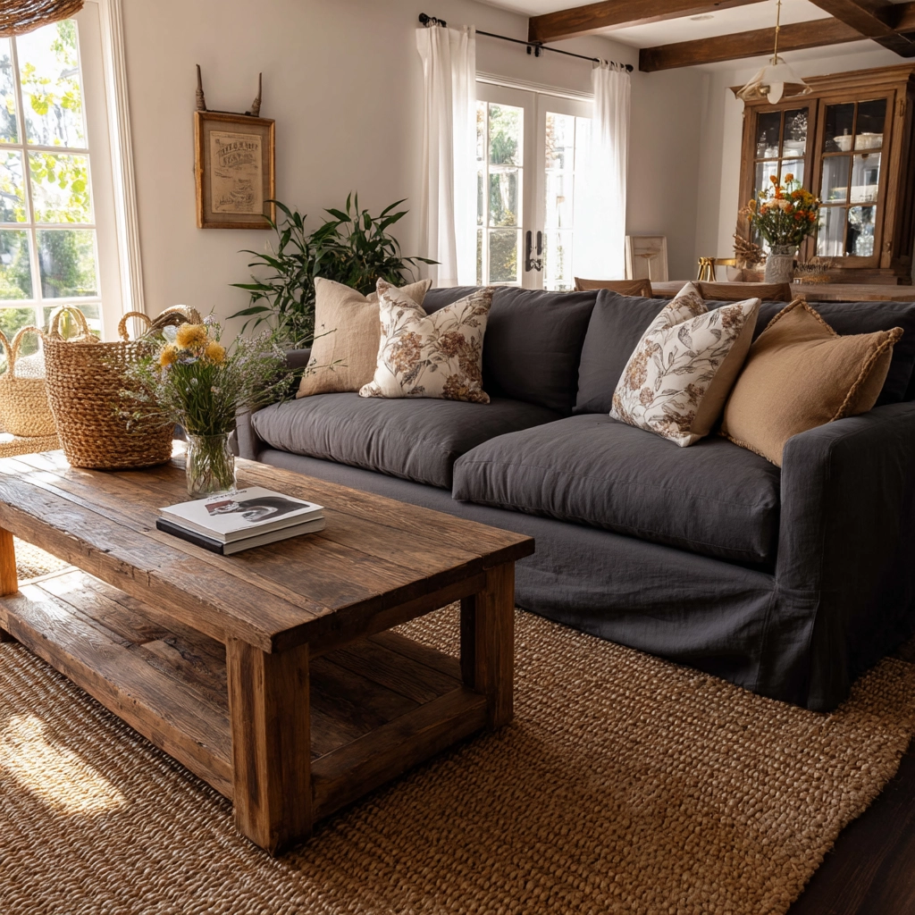 dark grey couch living room 16