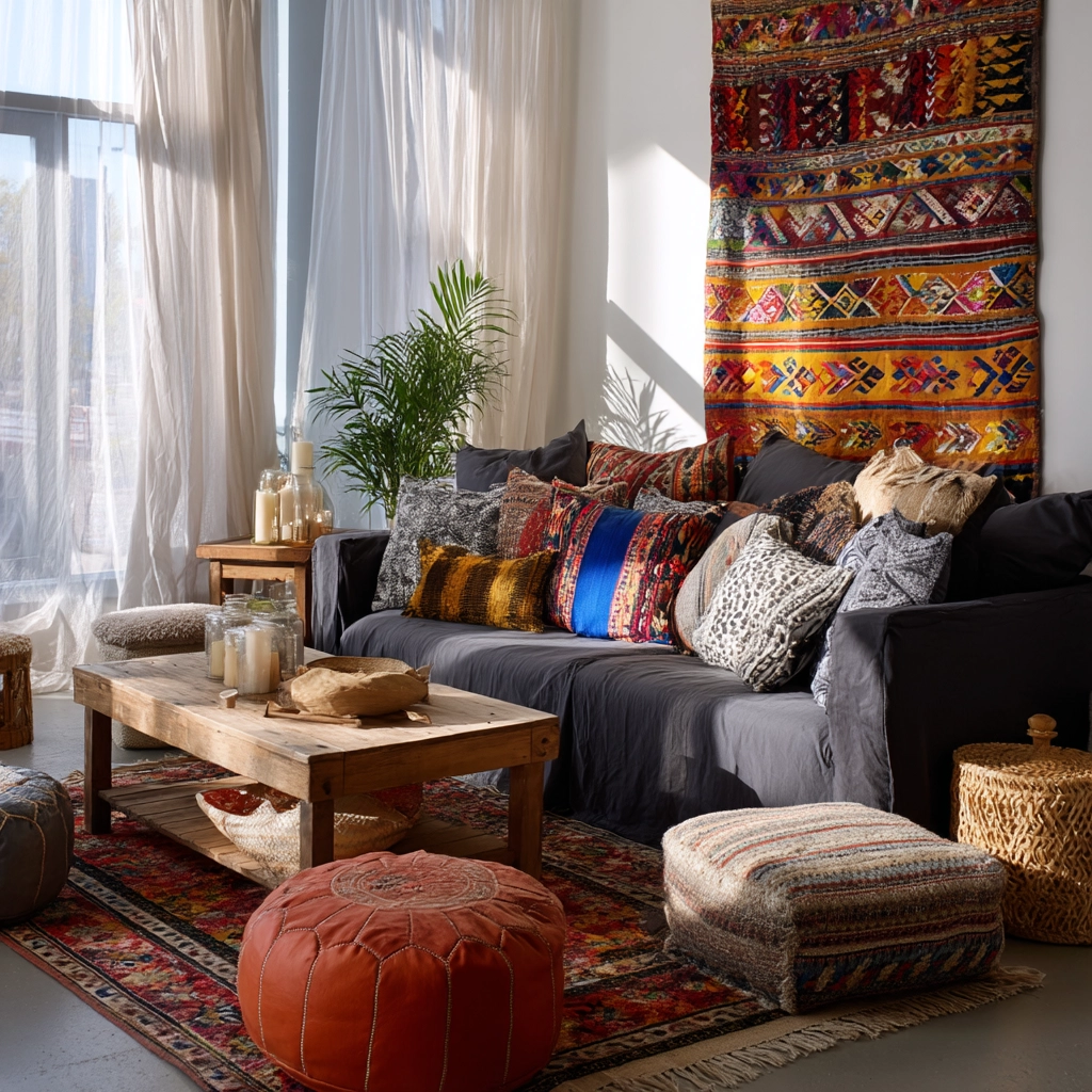 dark grey couch living room 24