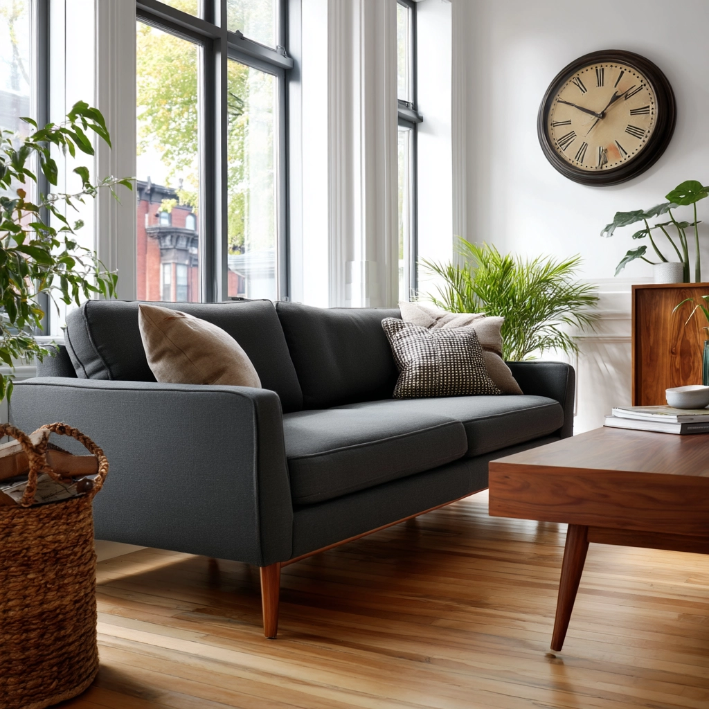 dark grey couch living room 25