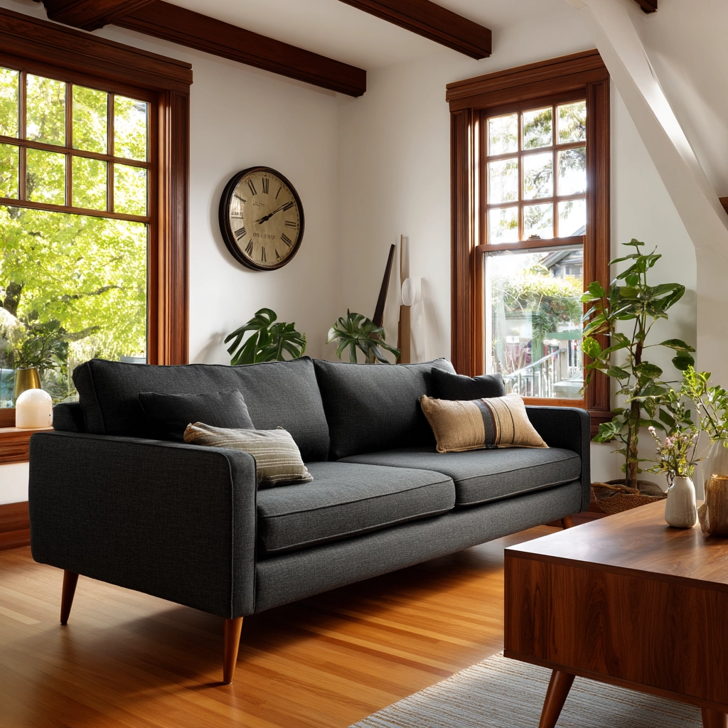 dark grey couch living room 26