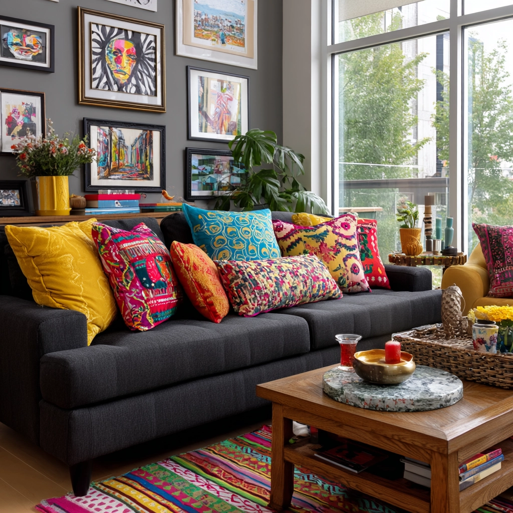 dark grey couch living room 29
