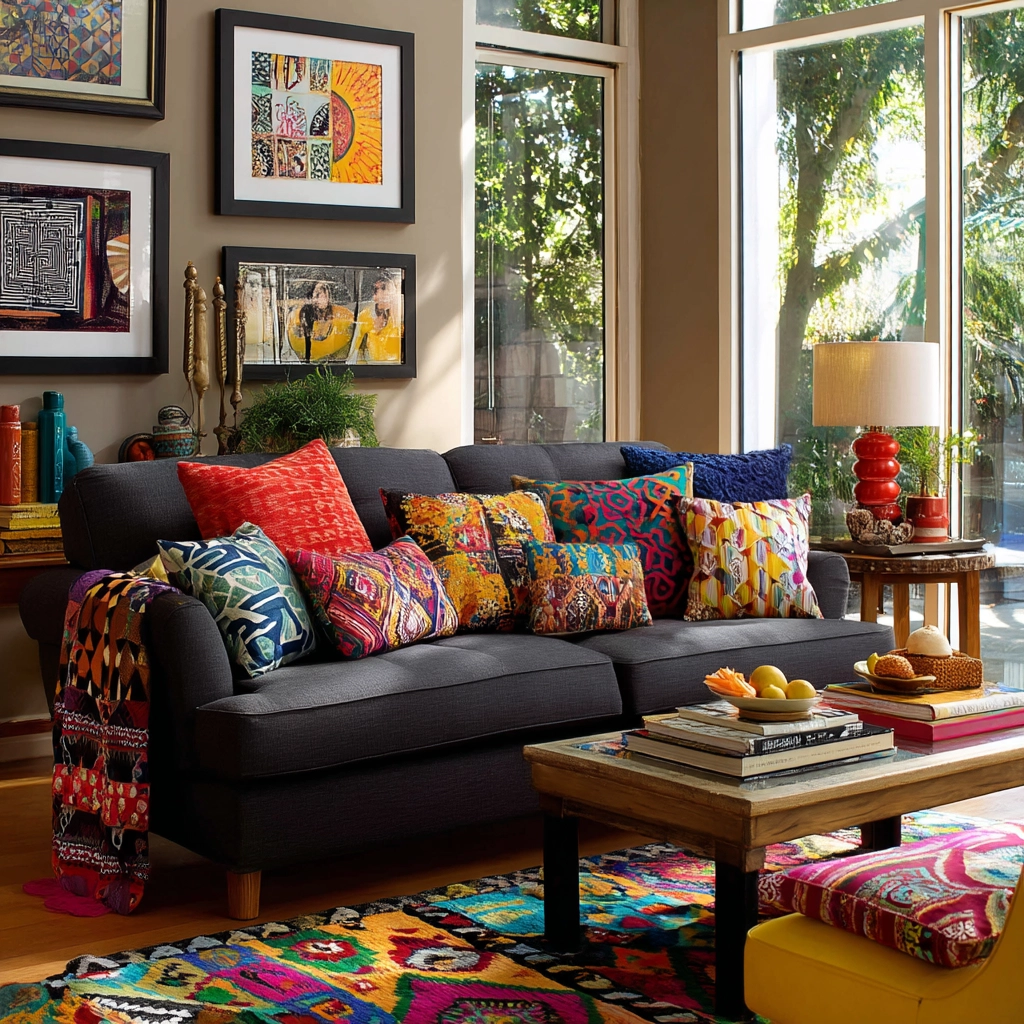 dark grey couch living room 32