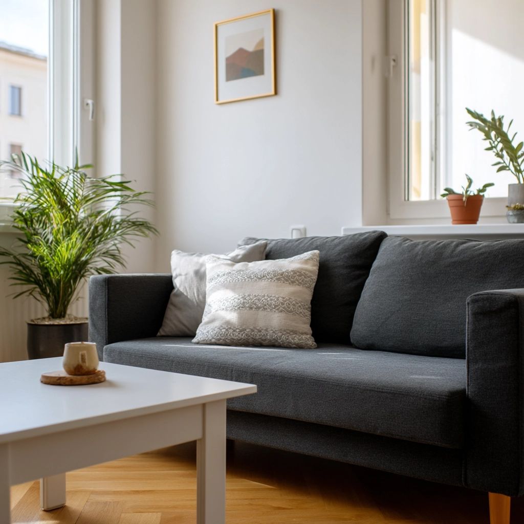 dark grey couch living room 33