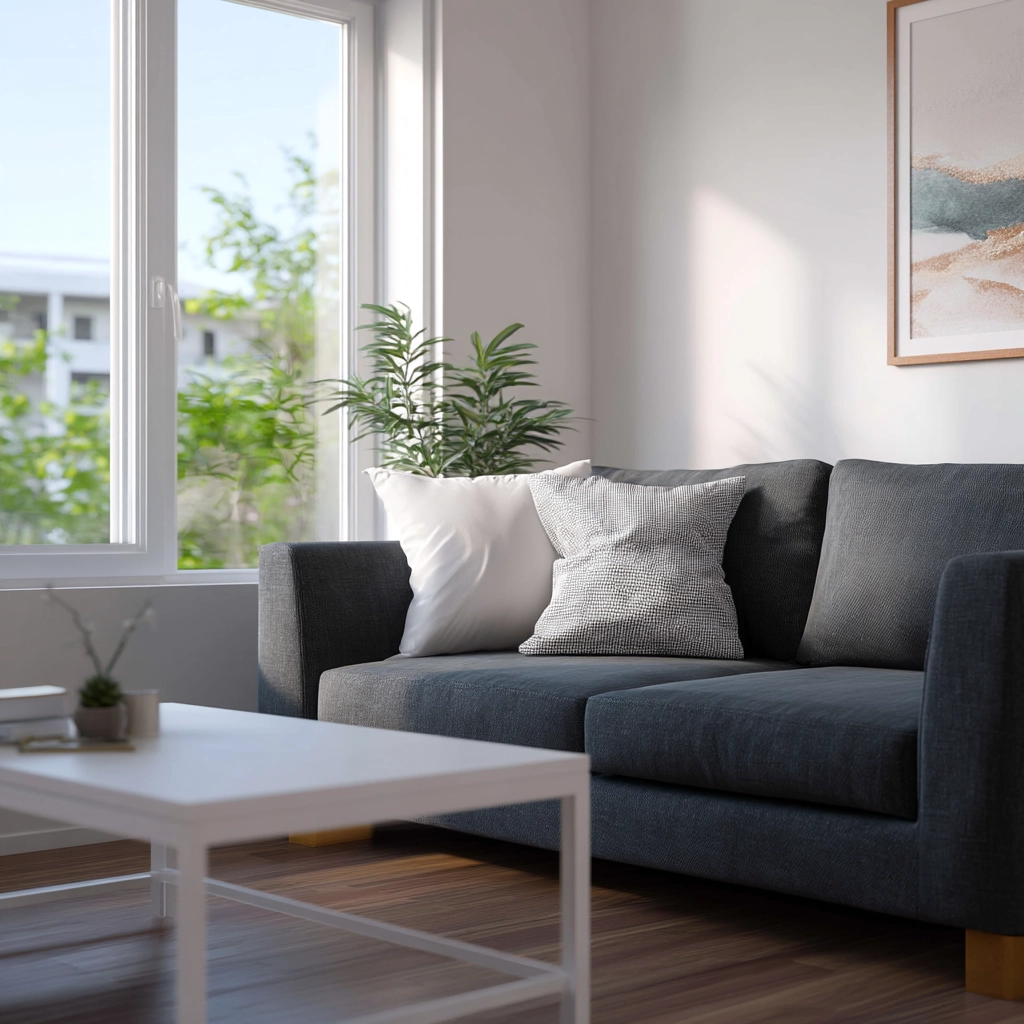 dark grey couch living room 35