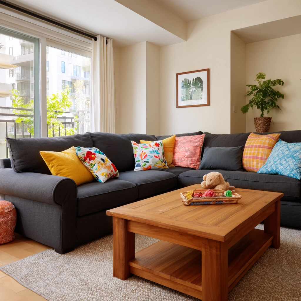 dark grey couch living room 39