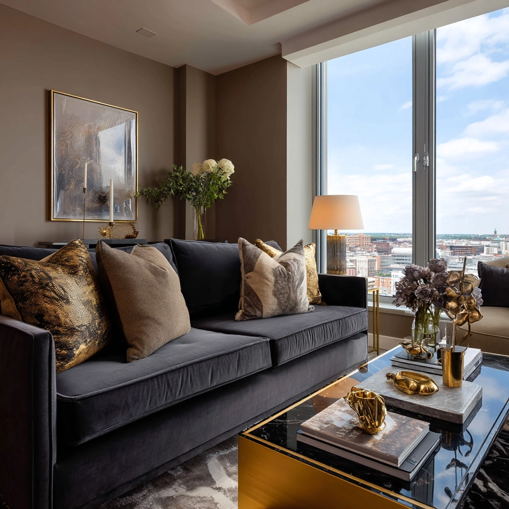 dark grey couch living room 44
