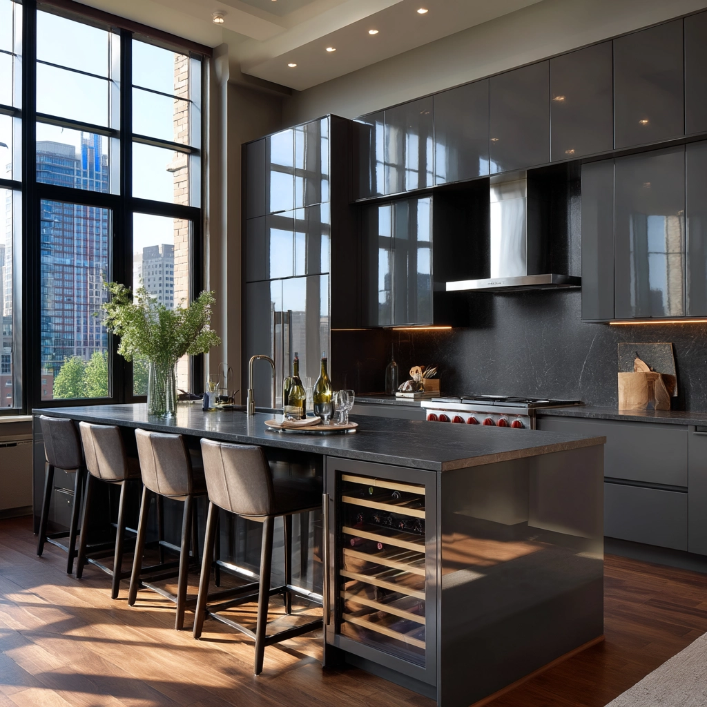 dark grey kitchen cabinets 17