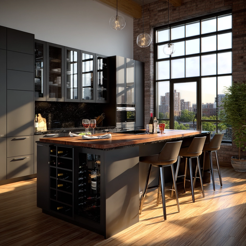 dark grey kitchen cabinets 19