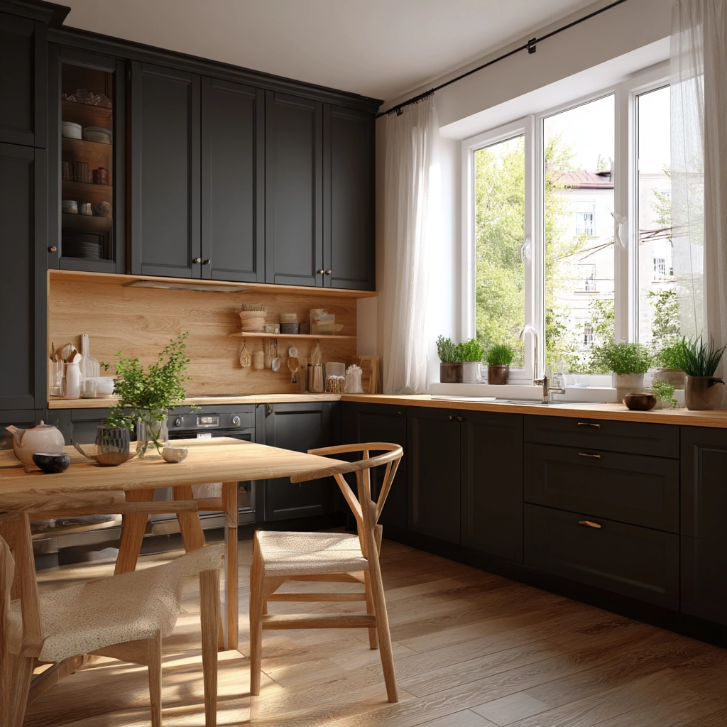 dark grey kitchen cabinets 24