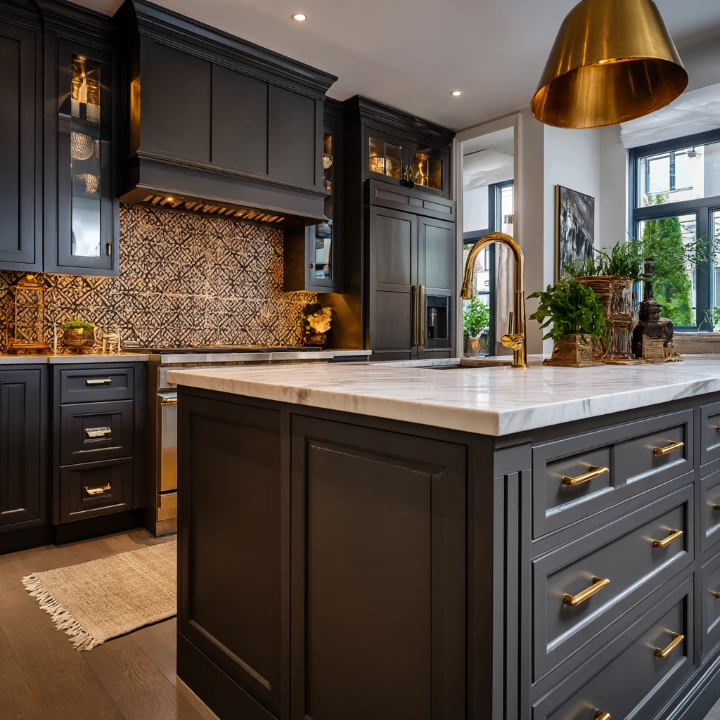 dark grey kitchen cabinets 25