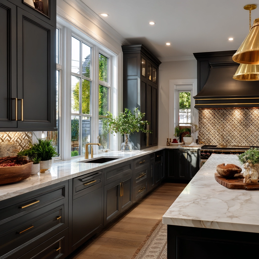dark grey kitchen cabinets 26