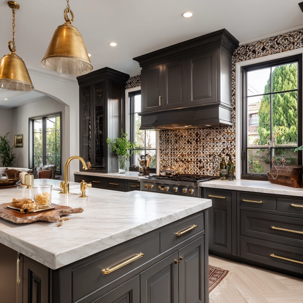 dark grey kitchen cabinets 27