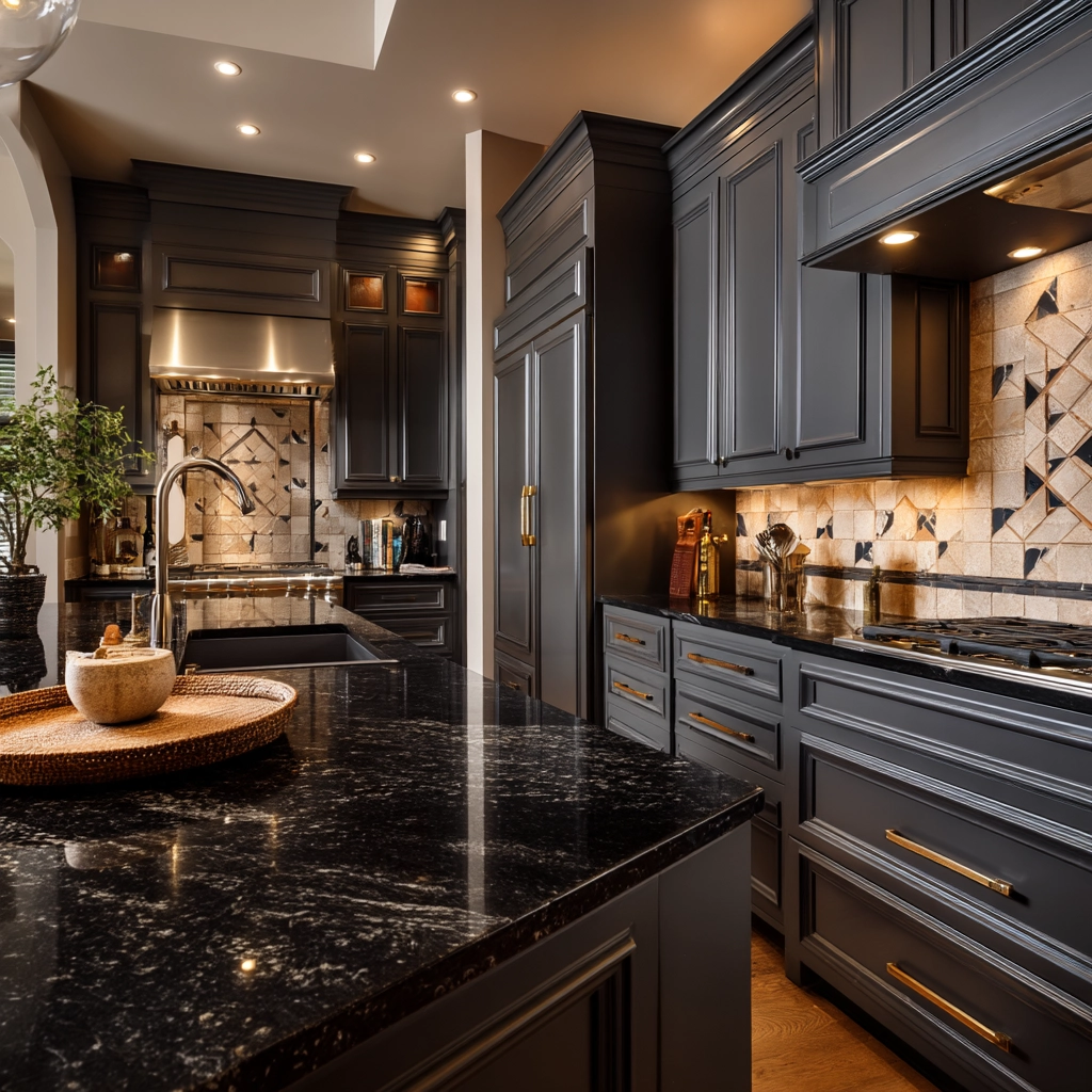 dark grey kitchen cabinets 42
