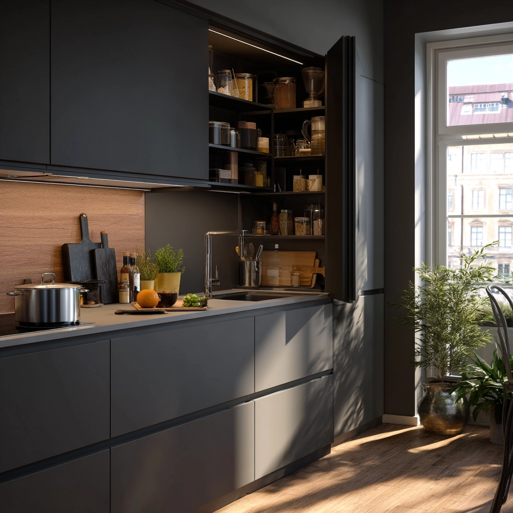 dark grey kitchen cabinets 53