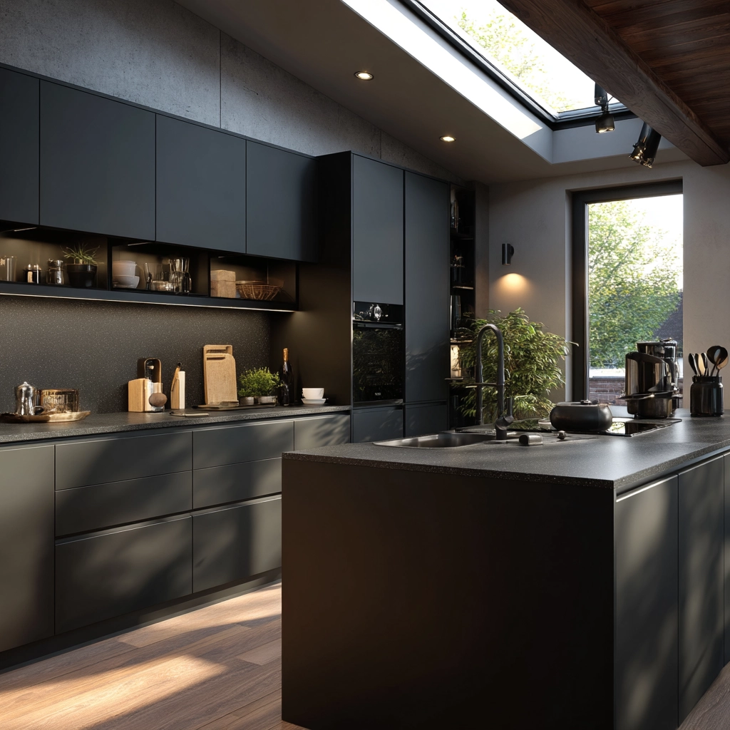 dark kitchen aesthetic 16