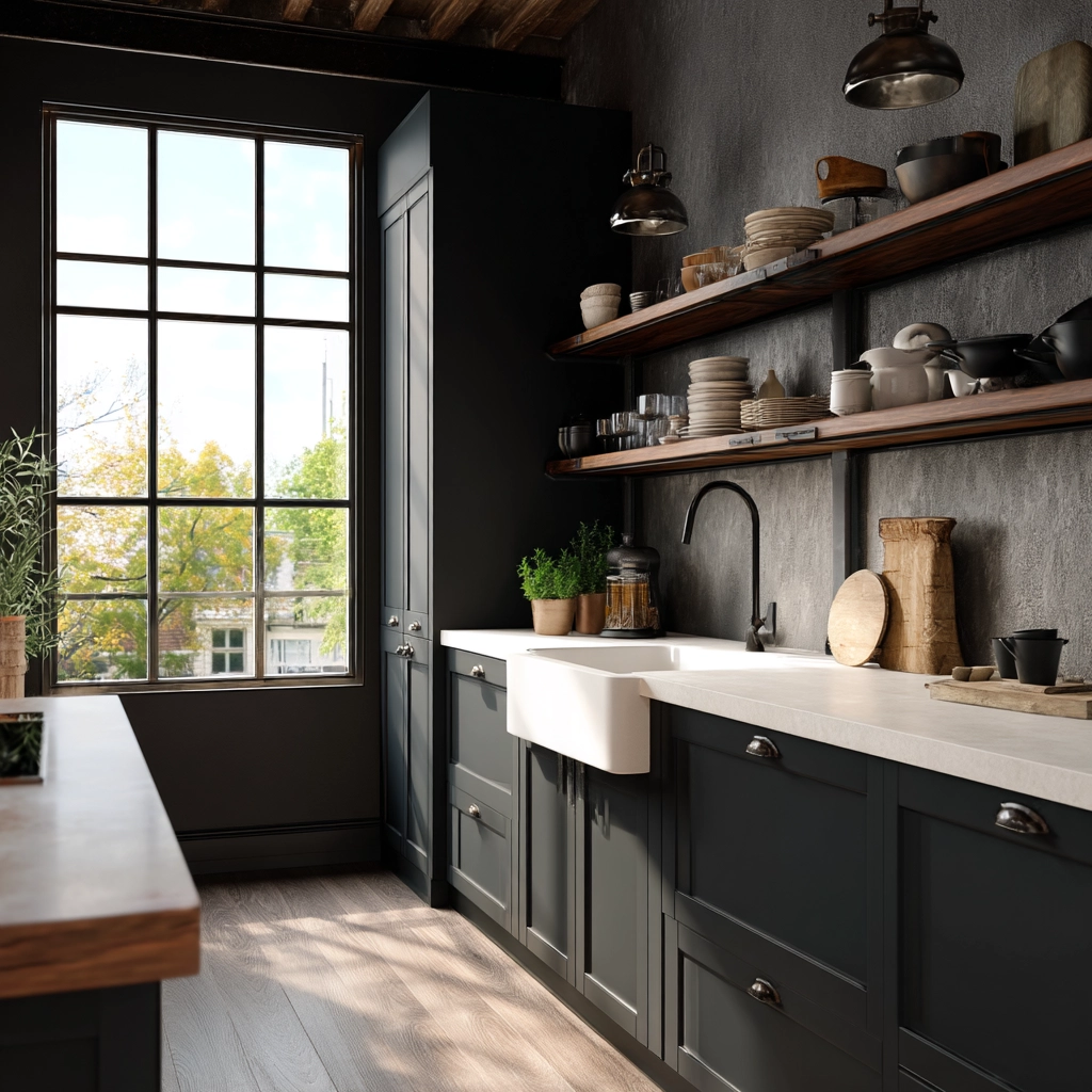 dark kitchen aesthetic 26