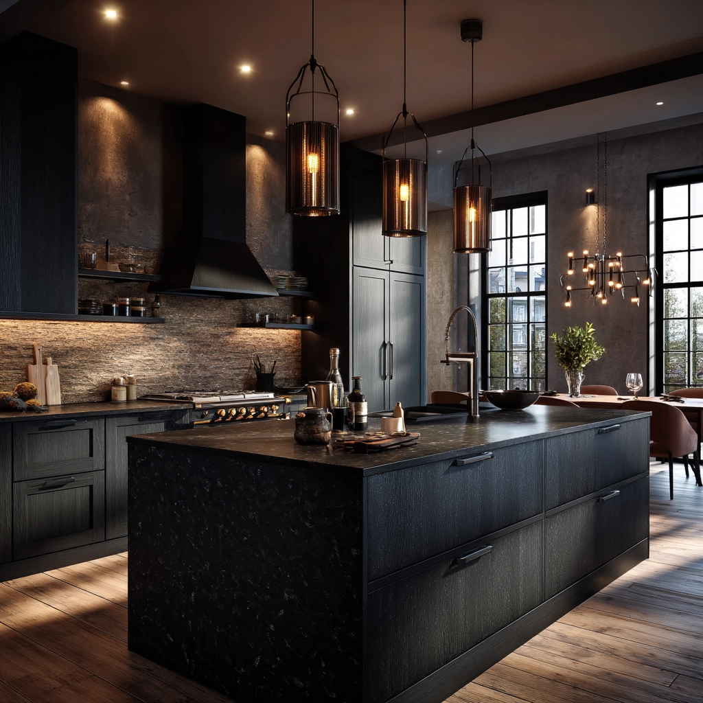 dark kitchen aesthetic 30
