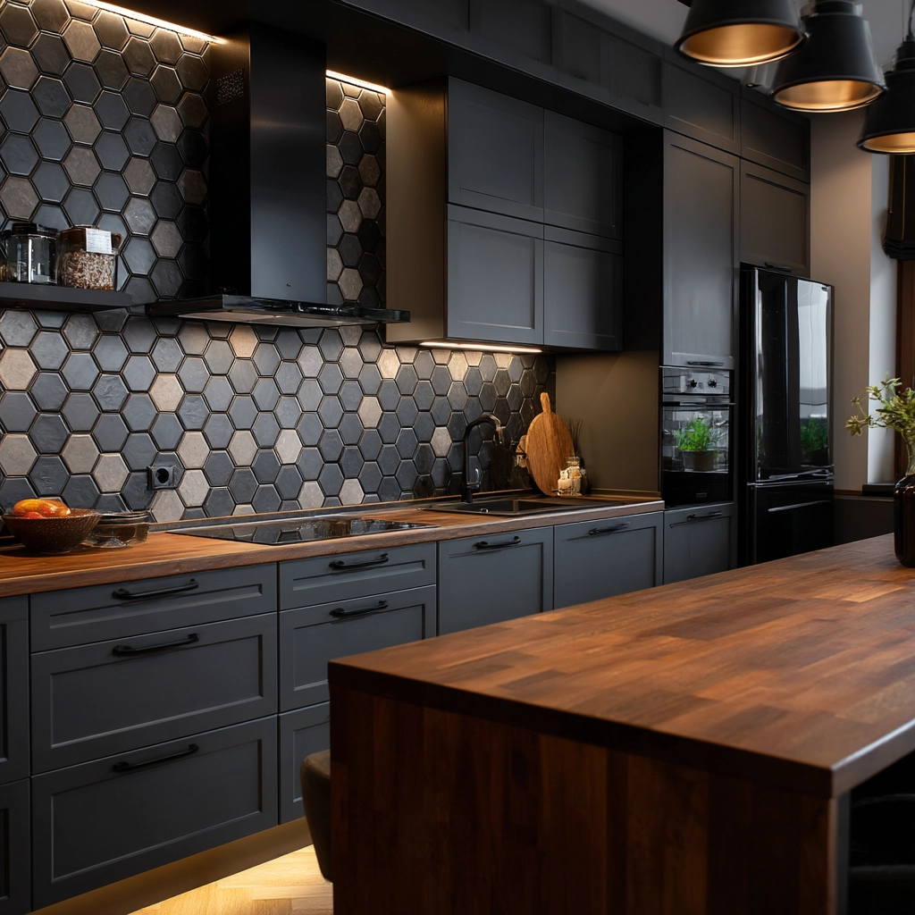 dark kitchen aesthetic 42