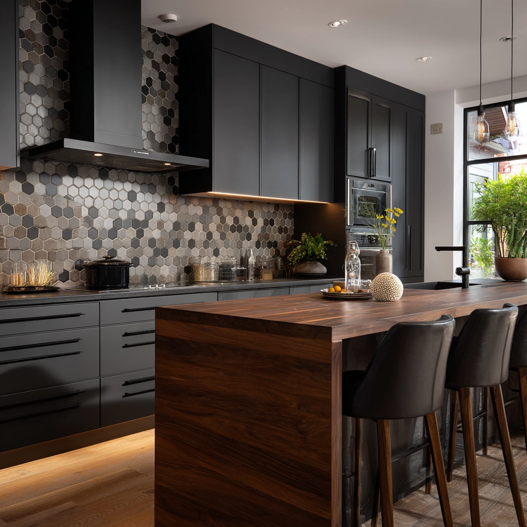 dark kitchen aesthetic 43