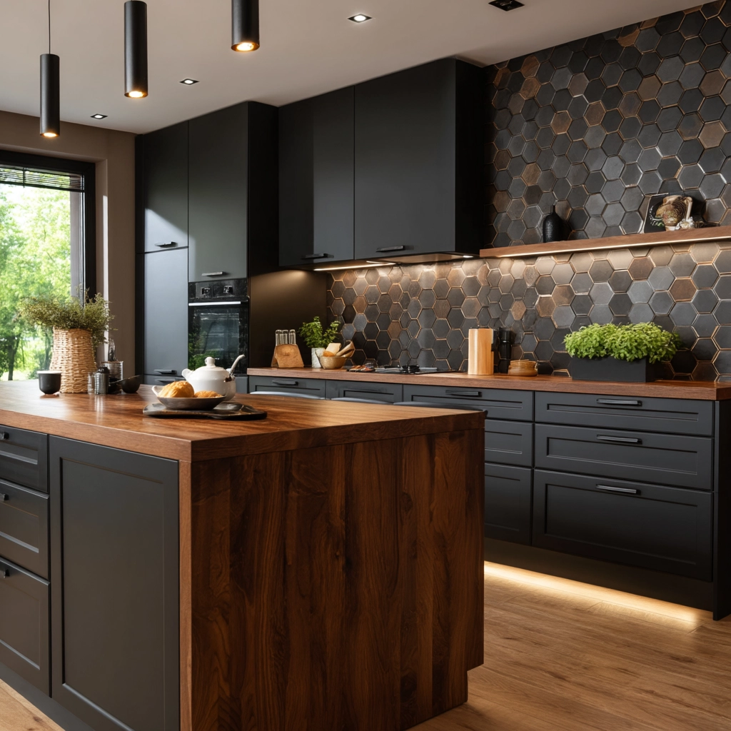 dark kitchen aesthetic 44