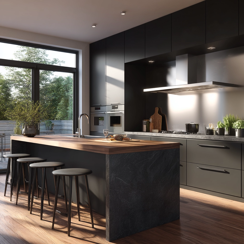 dark kitchen aesthetic 57