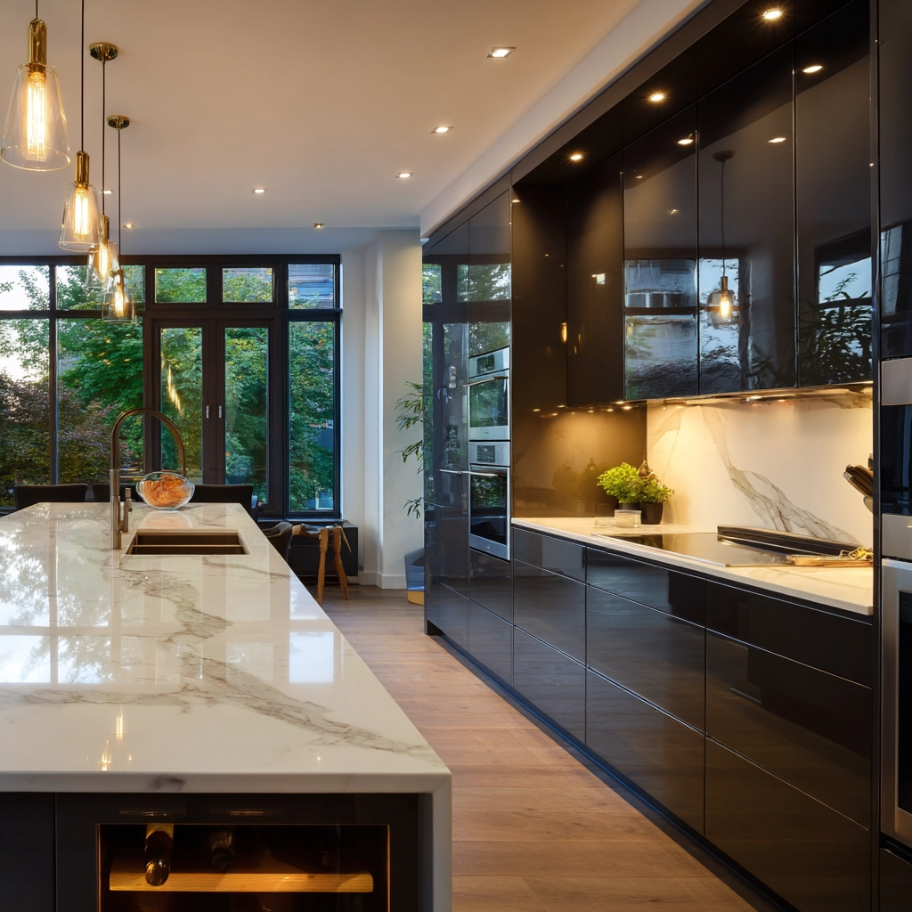 dark kitchen cabinets 13