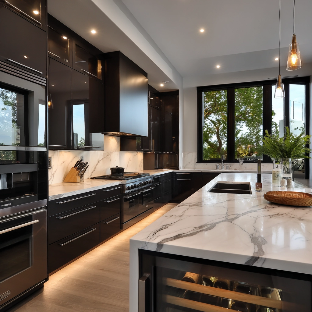 dark kitchen cabinets 14